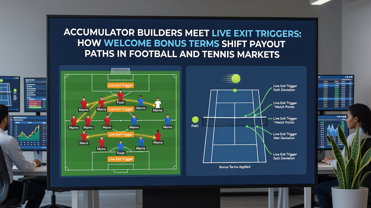 Accumulator builders reviewing live exit options across football and tennis betting markets during July 2026 promotions