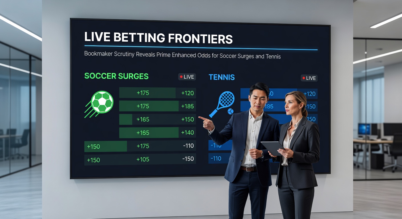 Tennis player executing a dramatic turnaround ace during a live betting odds boost moment
