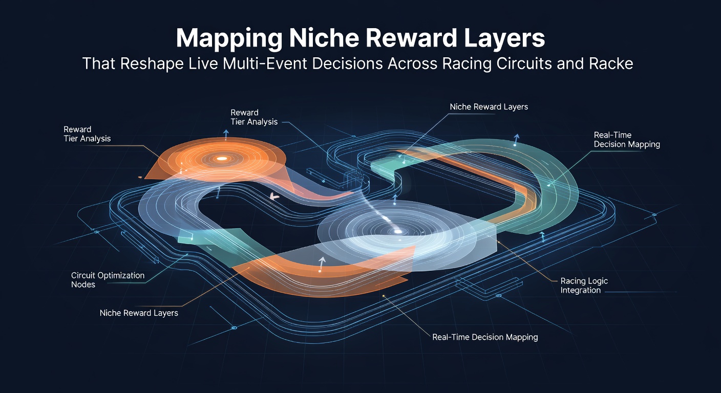 Live data dashboard displaying intersecting reward layers across simultaneous racing and tennis events with decision trees