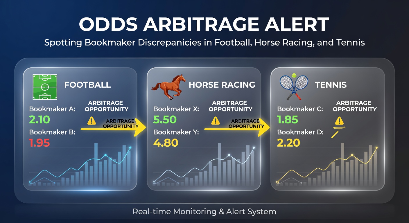 Close-up of a horse racing betting slip next to tennis scoreboard odds, illustrating cross-sport arbitrage setups on bookmaker apps