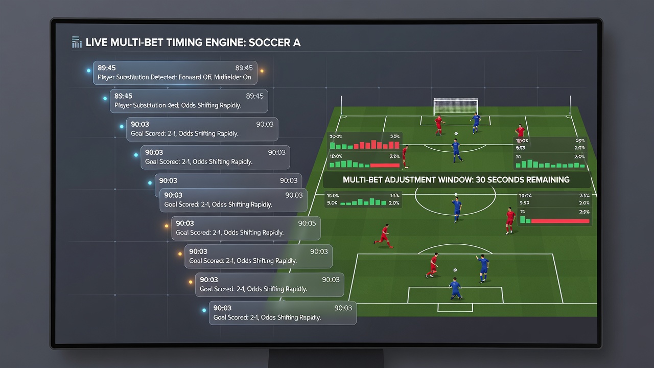 Mobile screen showing sequenced alerts during a live horse race and soccer match