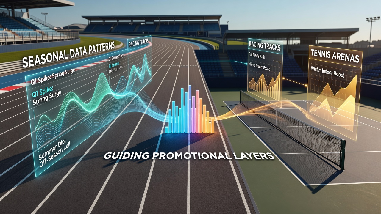 Promotional layering examples displayed across racing and tennis betting interfaces